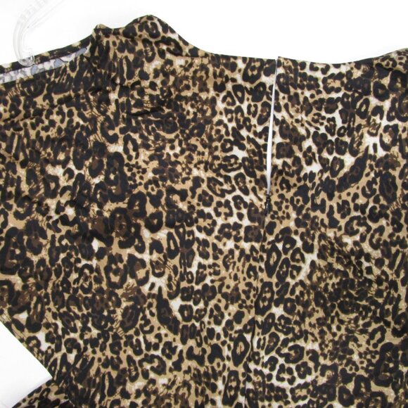Leopard Big Cat Jumpsuit Stretch Poly Spandex Angel Sleeve - Picture 10 of 11